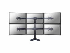 Neomounts FPMA-D700DD6 - Stojan - pre 6 LCD displejov - čierna - veľkosť obrazovky: 10 "-27" - stolný stojan, upevniteľné na stôl
