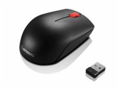 LENOVO myš bezdrátová Essential Compact Wireless Mouse - 1000 DPI, Optical, USB, 3 tlačítka, černá