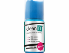 CLEAN IT Čistící roztok na obrazovky 200ml s utěrkou ve víčku