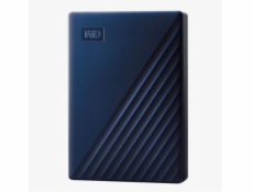 WD My Passport for Mac WDBA2F0050BBL - pevný disk - šifrovaný - 5 TB - externý (prenosný) - USB 3.2 Gen 1 - AES 256 bitov - polnočná modrá