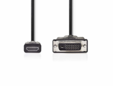 NEDIS kabel HDMI/ konektor HDMI zástrčka - 24 + 1-pinová zástrčka DVI-D/ černý/ 3m
