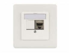 DIGITUS Čelní deska pro moduly Keystone, přímá střední deska 50x50, rám 80x80, 2xkestone