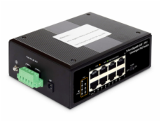 DIGITUS Professional Industrial 7-port Gigabit PoE+ switch with 1x PD port