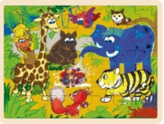 Drevené puzzle Džungľa 35 prvkov TOP BRIGHT