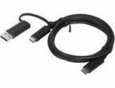 Lenovo kabel USB-C / USB-A+USB-C Hybrid 1m