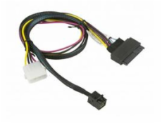 Supermicro 55cm MiniSAS HD SFF-8643 to U.2 PCIE SFF-8639 with Power Cable