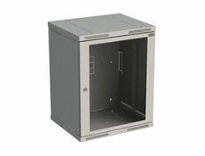 Solarix Rozvaděč nástěnný SENSA 15U 500mm, dveře sklo,RAL 7035, SENSA-15U-65-11-G