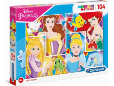 Clementoni Puzzle 104 super barevná princezna