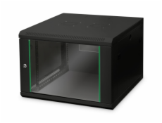DIGITUS 7U nástěnná skříňka 416x600x600 mm, barva černá (RAL 9005) Dynamic Basic Series