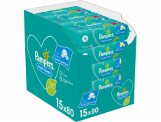 Pampers Fresh Clean Baby dětské čisticí ubrousky 15 balení = 1200 čisticích ubrousků