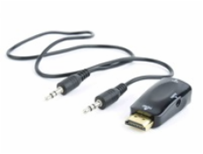 C-Tech Adaptér HDMI na VGA + Audio, M/F