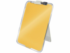 LEITZ Stolová sklenená tabuľka na poznámky Cosy teplá žltá