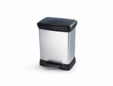 Odpadkový kôš Curver Deco Bin Duo 10 + 18 l strieborný