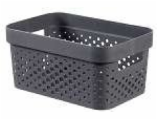 Curver Úložný box INFINITY 4,5l recyklovaný plast tmavě šedý