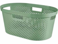 Kôš na bielizeň Curver Infinity Dots 40L zelený