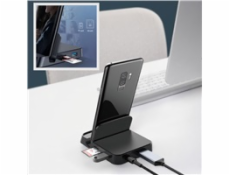Baseus Mate Docking multifunkční stolní dock USB-C (USB-C, USB 3.0, 2*USB 2.0, 4KHDMI, microSD/SD čtečka karet)