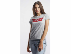 Levi`s THE PERFECT GRPHIC TEE 0263 BETTER BATWING SMOKESTACK HEATHER - XS - dámske - šedé