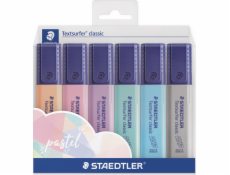 STAEDTLER 364 C - 6 ks - Svetlo modrá - Svetlosivá - Mätová - Broskyňová - Ružová - Fialová - 1 mm - 5 mm