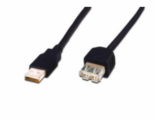 Kabel USB Digitus USB-A - USB-A 1.8 m Czarny (AK300200018S)