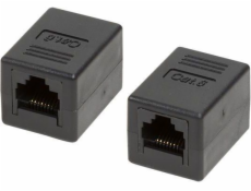 LOGILINK NP0034A LOGILINK- Inline Coupler 1:1 Cat.6 RJ45 UTP, čierny