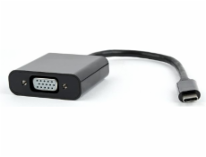 Gembird adaptér USB-C (M) na VGA (F) černý, blistr
