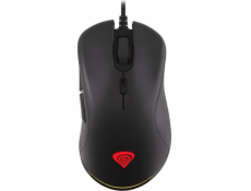Genesis tichá herní optická myš Krypton 200 6400DPI, RGB, SW, černá