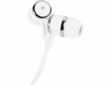 CANYON stereo sluchátka EPM-1, špunty do uší, bílá