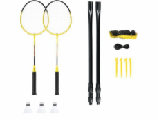 NILS NRZ262 ALUMINIUM badminton set 2 rackets 3 perie darts 600x60cm net case