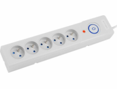 ARMAC SURGE PROTECTOR Z5 5M 5X FRENCH OUTLETS 10A CABLE ORGANIZER GREY