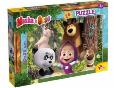 Lisciani Puzzle Plus 24 Máša a medveď 2