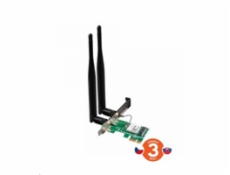 Tenda E12 - Wireless-AC PCIe Adapter, 802.11ac/a/b/g/n, 1200 Mb/s, 2x Ext. Ant. 5 dBi
