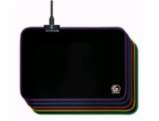 Gembird Podložka pod myš látková černá, MP-GAMELED-M, USB, RGB podsvícení, herní, 250x350mm