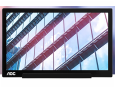 AOC LCD přenosný I1601P 15,6  IPS/1920x1080@60Hz/5ms/220cd/100M:1/USB-C/USB DisplayLink/Pivot