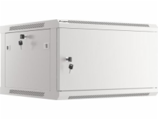 LANBERG Nástenná jednodielna skriňa 19", 6U/600x600 FOR SELF-ASSEMBLY plechové dvere šedá (RAL7035) (v rozloženom stave)