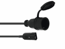 Adaptér IEC zástrčka - 230 zásuvka, 1m