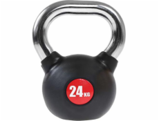 Rubber kettlebell with chrome-plated handle 24 kg HMS KGC24