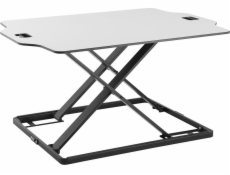 Ergo Office ultra thin sit/stand desk converter  white  with gas spring  max 10kg  ER-420