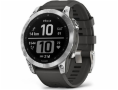 Garmin fenix® 7 – Standard Edition, Silver / Black Band, EU