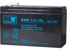 MPL MW POWER MWP 7.2-12L UPS batérie Lead-acid accumulator VRLA AGM Maintenance-free 12 V 7 2 Ah Black