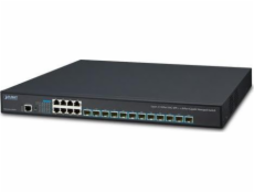 Planet XGS-6350-12X8TR L3 switch, 12x10G SFP+, 8xGbE RJ-45, Web/SNMP/konzole/Telnet, L3 RIP/OSPF, QoS, 2x power-in