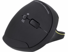 PORT CONNECT ERGONOMIC RECHARGEABL, bezdrátová ergonomická myš, 2,4 Ghz &amp; Bluetooth®, USB-A/C, černá
