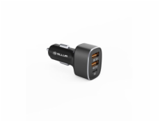 Tellur Car Charger FCC9, 56W, 9A (2XQC 3.0 + PD20W) čierna