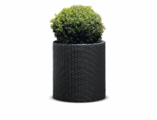 Květináč Keter Cylinder M grafitový