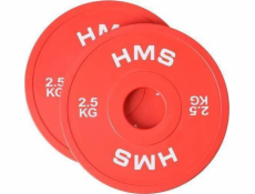 Olympic Bumper 2x2.5kg plate Red HMS CBRS25