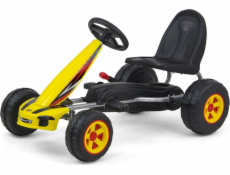 Detská šliapací motokára Go-kart Milly Mally Viper žltá