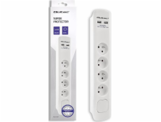 Qoltec 50282 surge protector White 4 AC outlet(s) 230 V 1.8 m