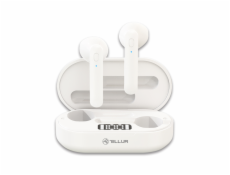 Tellur Flip True bezdrátová stereo sluchátka, bílá