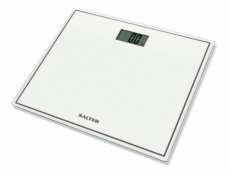Salter 9207 WH3R Compact Glass Electronic Bathroom Scale - White
