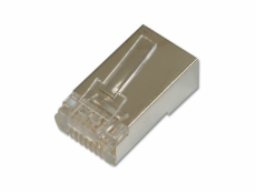 Digitus CAT 6 Modular Plug, 8P8C, shielded for Round Cable, two-parts plug, package incl. insert load bar