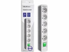 QOLTEC 50290 Power strip 5 sockets 1.8m White-grey